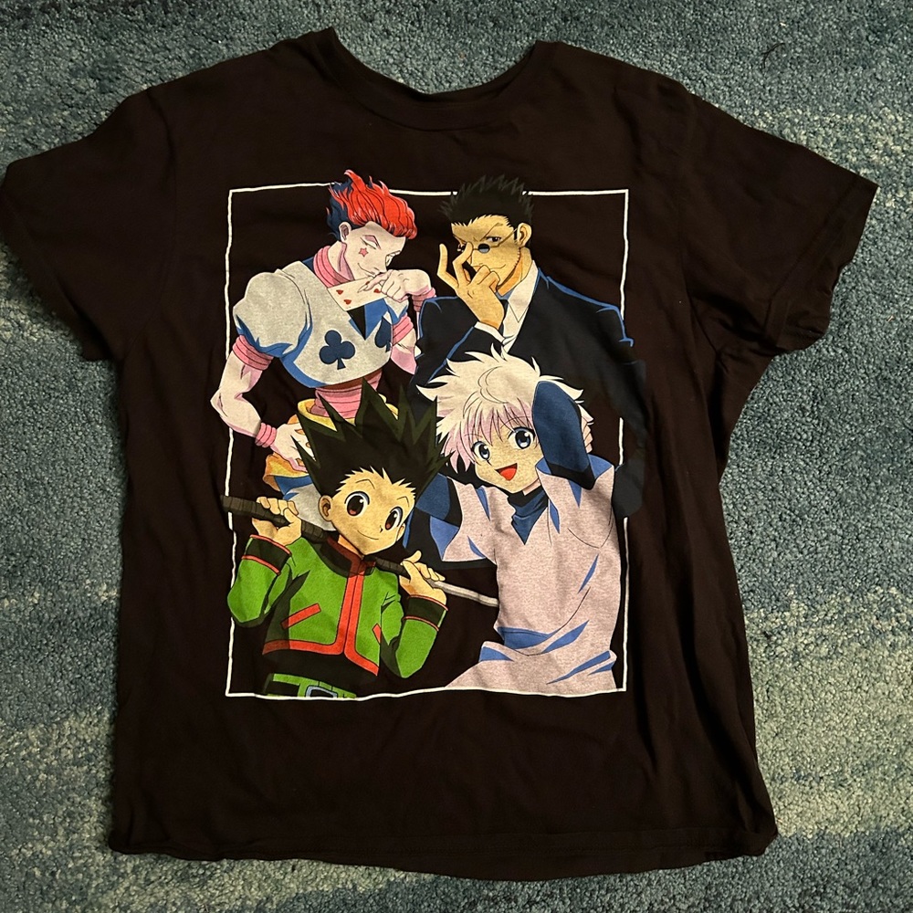 Used Men’s Hunter x Hunter Anime Black T-shirt Size Medium